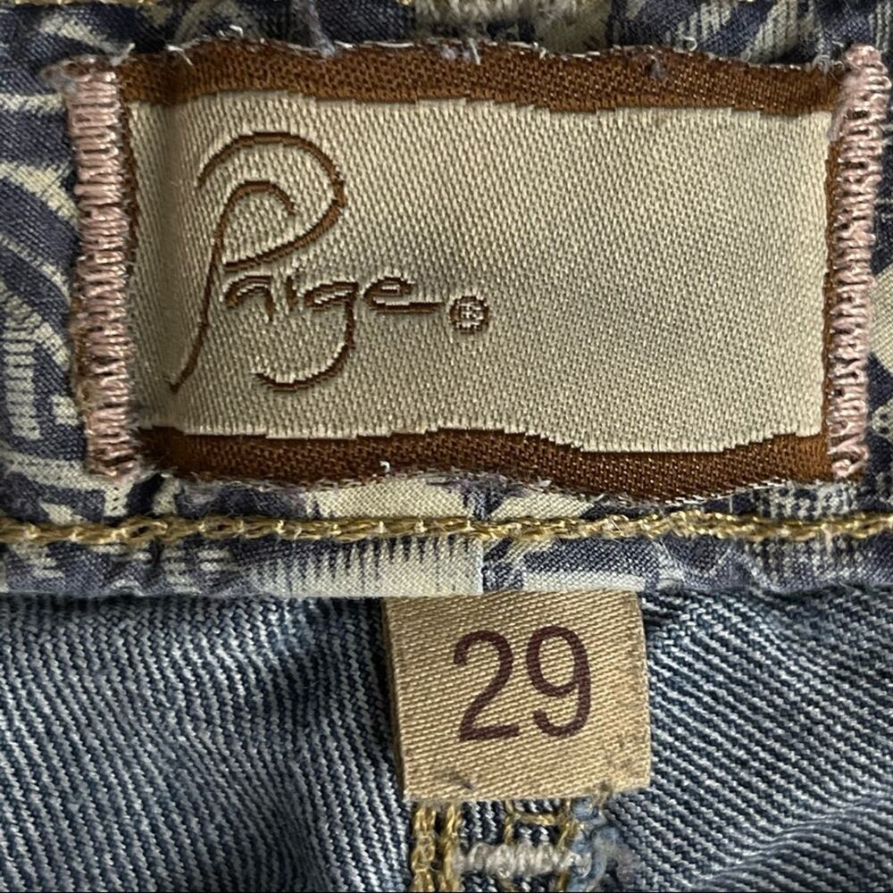 Paige Rising Glen Mid-Rise Dark Wash Bootcut Denim Jeans Women's Size 29 - Picture 6 of 8